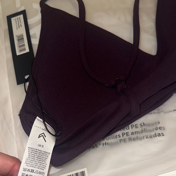 NWT- Oner Active Deep Purple Sports Bra - Picture 6 of 8